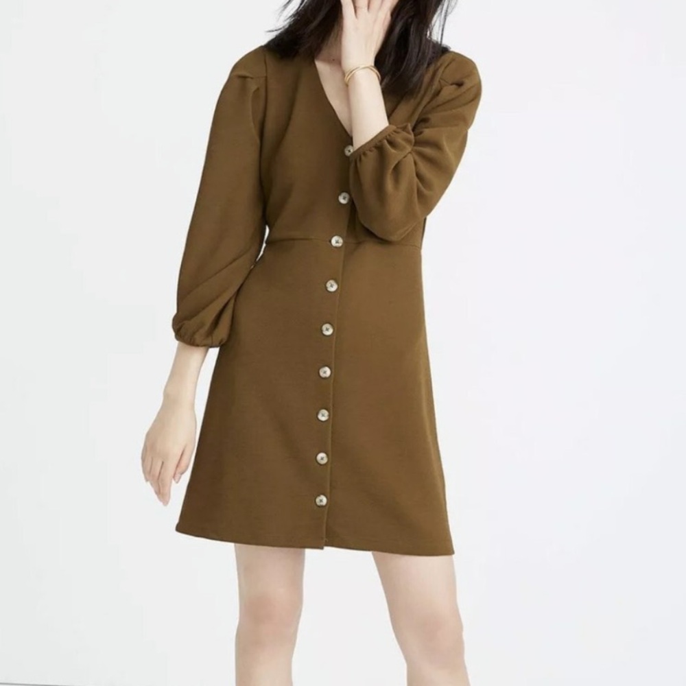 NWT MADEWELL asparagus, green, beautiful dress